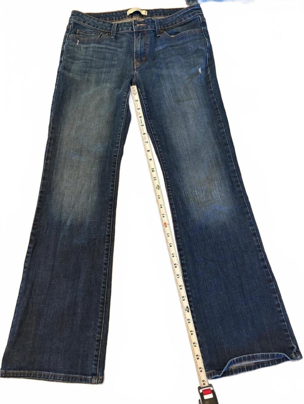 Levi’s 545 Low Boot Cut Jeans Dark Wash Stretch Size 10 Medium